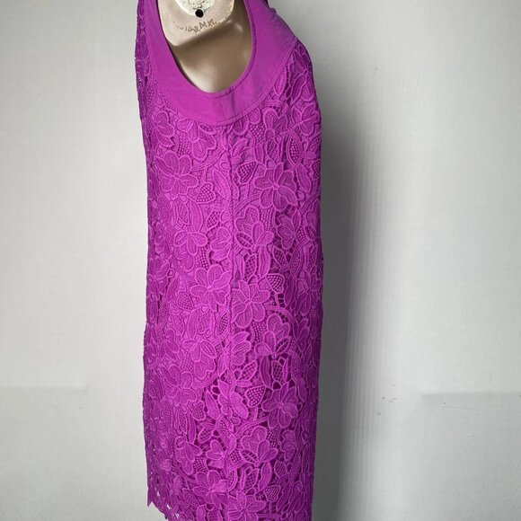 Trina Turk Women’s Bev 2 Floral Lace Mini Dress – Violetta Purple – Size 6 - Picture 5 of 9